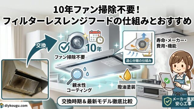フィルターレスレンジフードのおすすめ画像