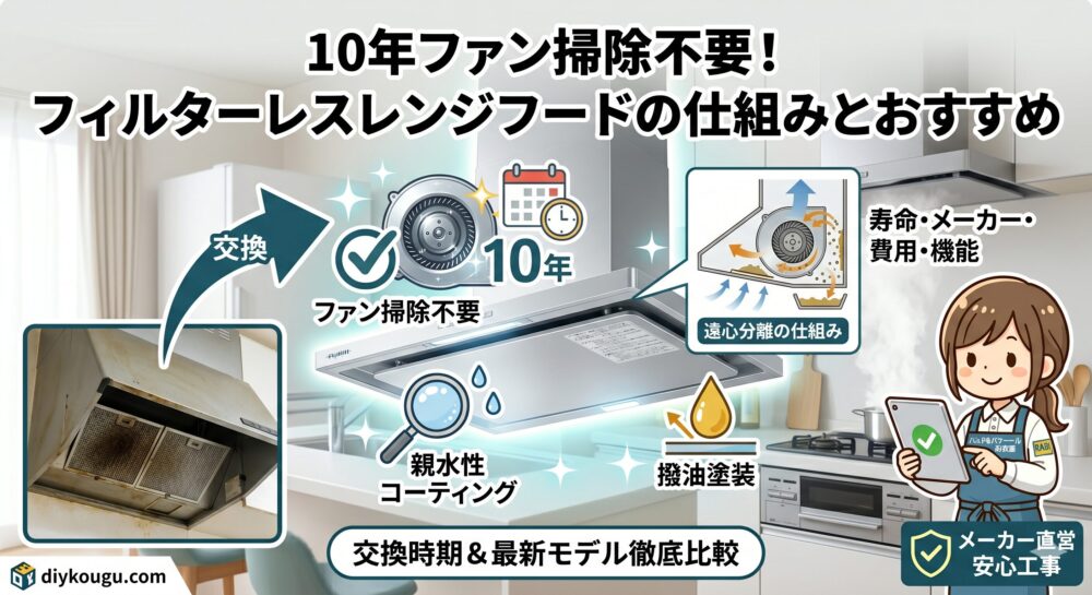 フィルターレスレンジフードのおすすめ画像