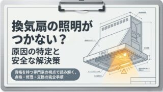 レンジフードの照明がつかない!プロが教える自力で直す手順と寿命のサイン