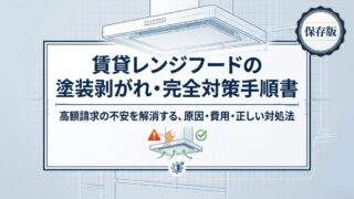 賃貸レンジフードの塗装剥がれ・完全対策手順書
