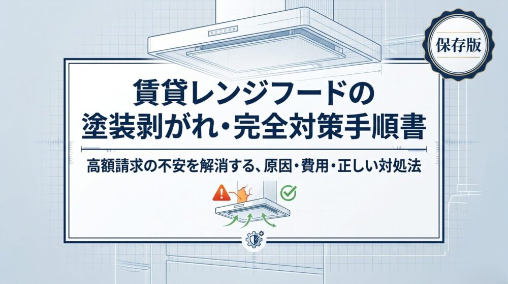 賃貸レンジフードの塗装剥がれ・完全対策手順書