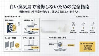 白い換気扇で後悔しないための完全指南