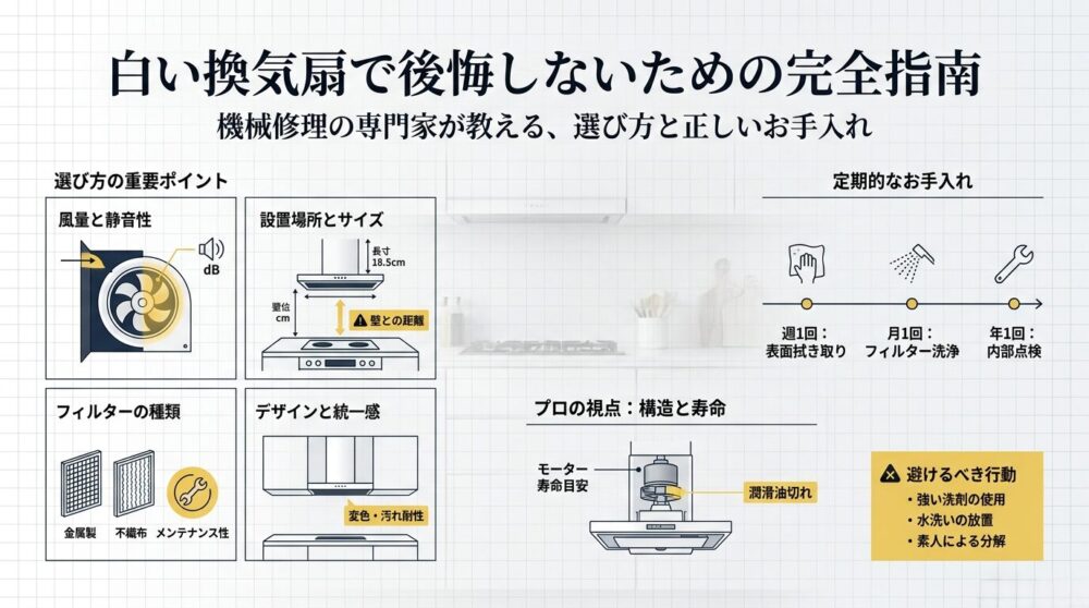 白い換気扇で後悔しないための完全指南