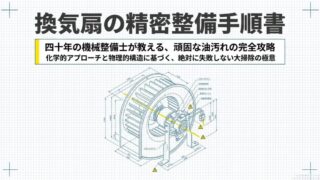 四十年の機械整備士が教える換気扇の精密整備手順書。頑固な油汚れの完全攻略。
